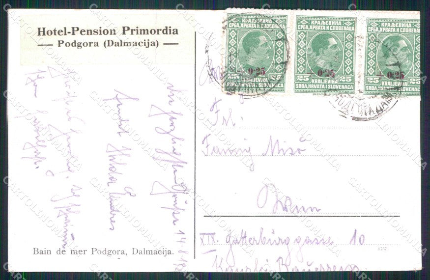 Croazia Croatia Piedimonte Podgora Spiaggia cartolina RT6875 – retro