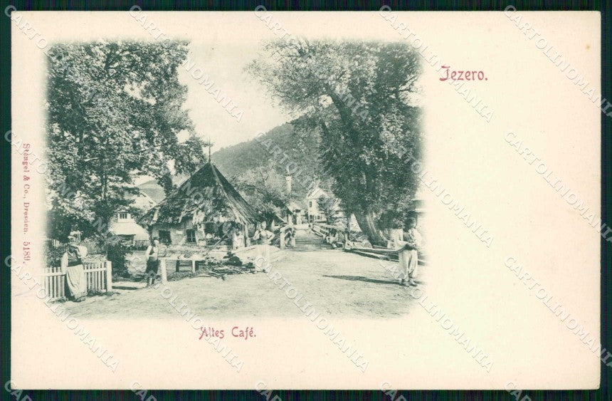 Croazia Croatia Jezero Altes Cafè Stengel 5189 cartolina RT6877 – fronte
