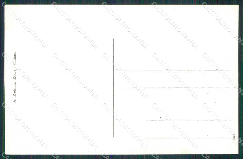 Montenegro Crna Gora Cattaro Kotor Mulla cartolina RT6882 – retro