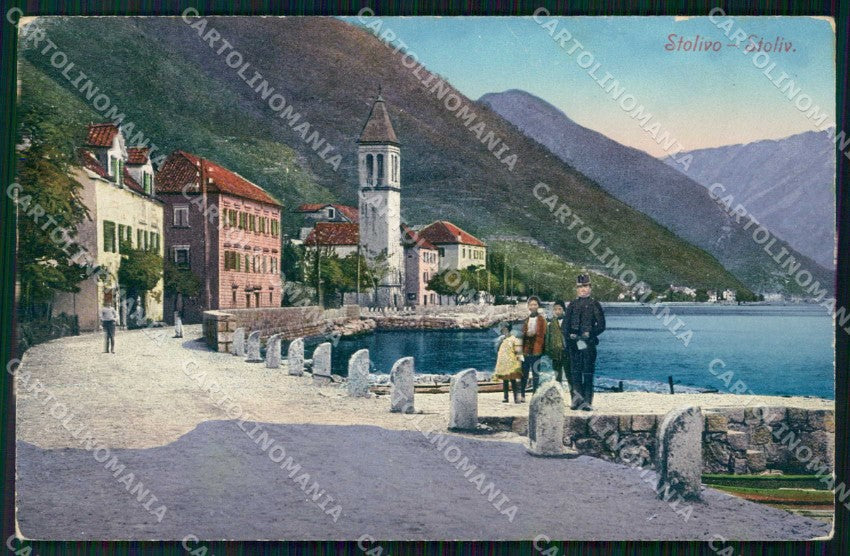 Montenegro Crna Gora Cattaro Stolivo Kotor Donji Stoliv cartolina RT6892 – fronte
