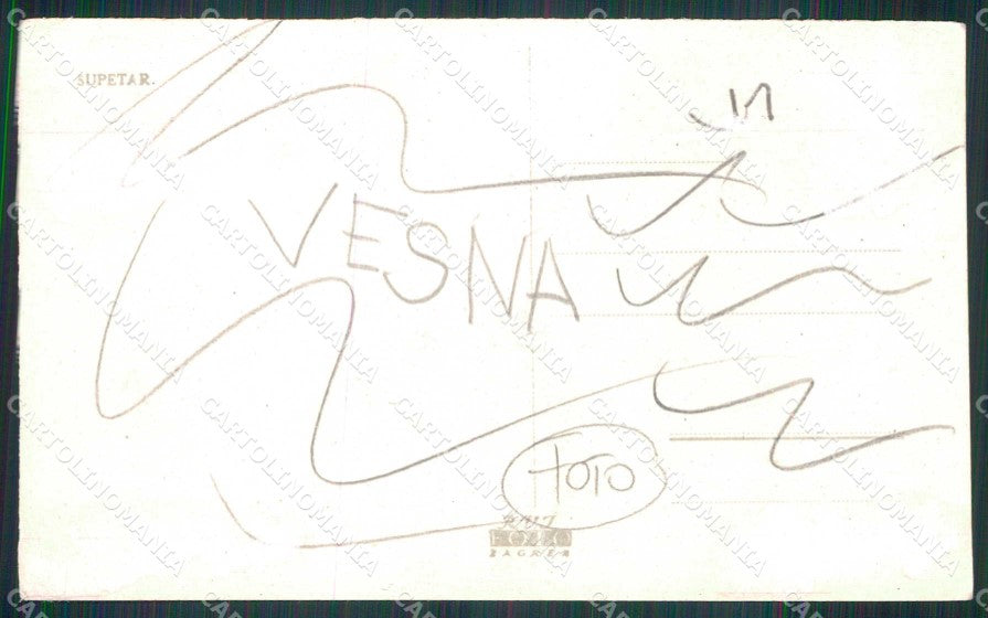 Croazia Croatia Veglia Vesna Krk Barche Foto cartolina RT6895 – retro