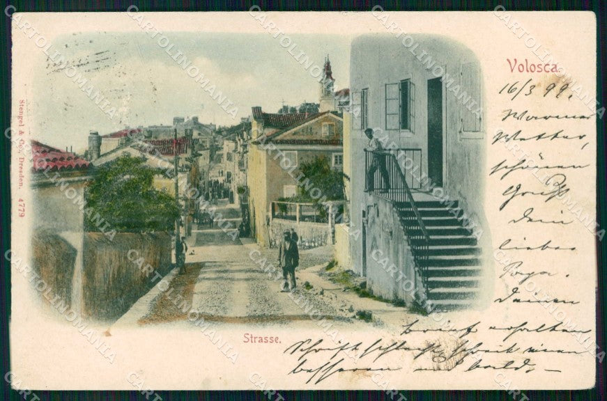 Croazia Croatia Abbazia Volosca Volosko Stengel 4779 cartolina RT6901 – fronte