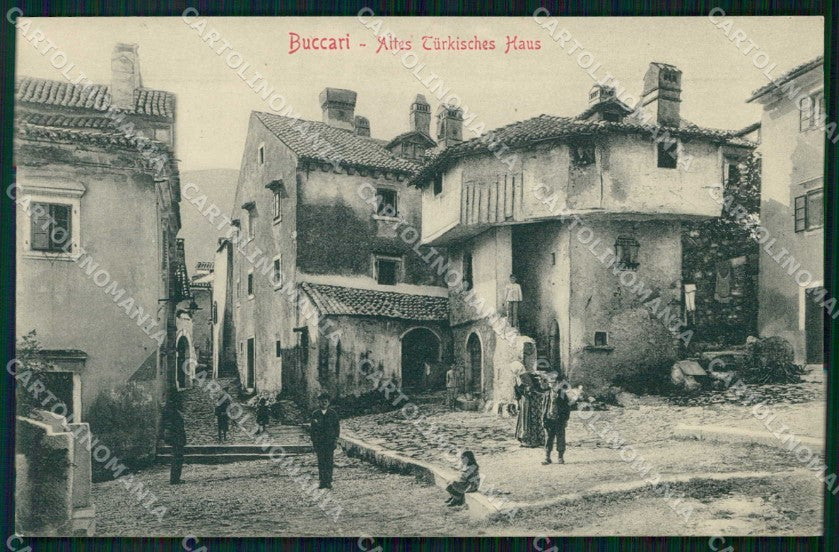 Croazia Croatia Buccari Bakar Case Turche Stengel 33836 cartolina RT6906 – fronte