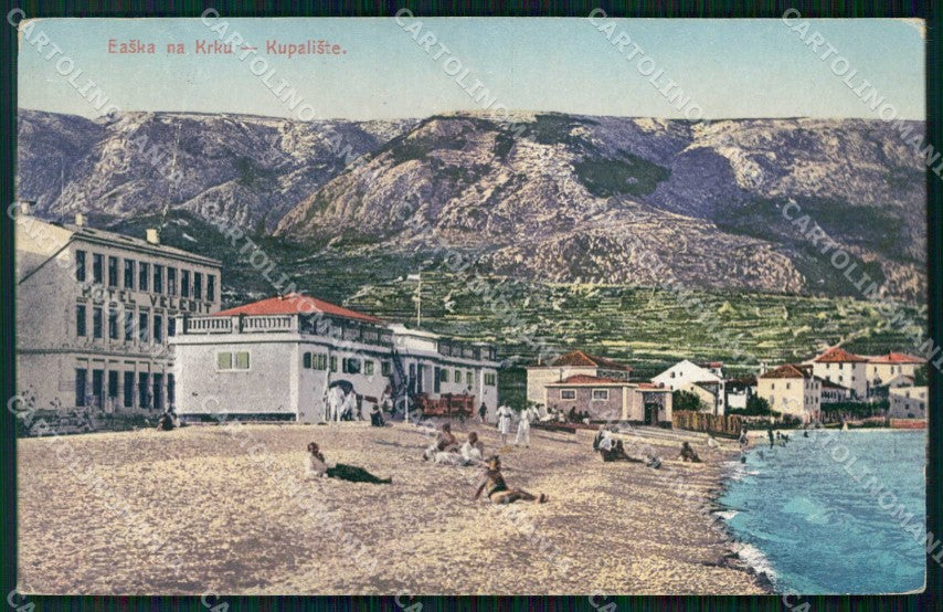 Croazia Croatia Bescanuova Baska Spiaggia Hotel Belevit cartolina RT6919 – fronte