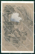 Udine Pontebba Ingresso della Chiesa cartolina RT6928 – fronte