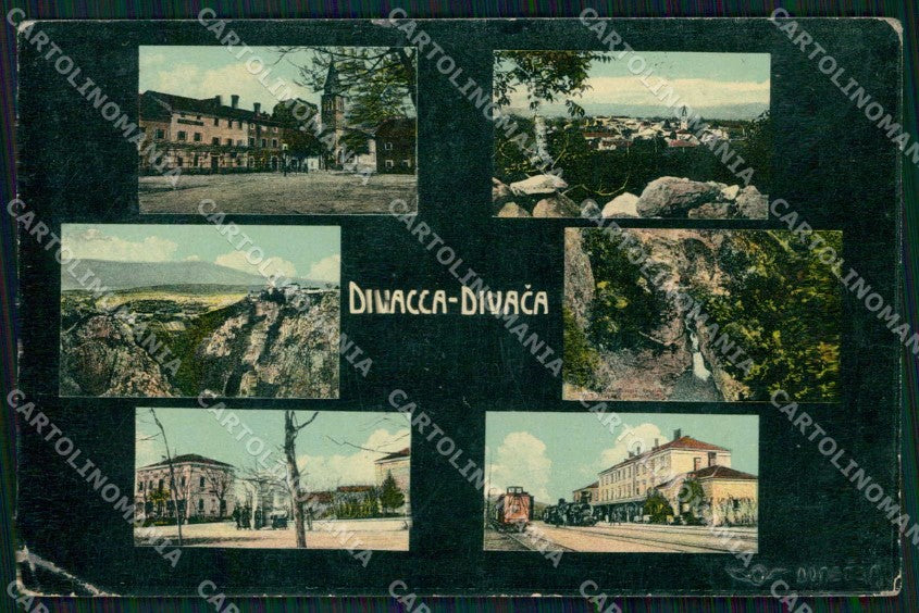 Slovenia Slovenija Divaccia Divaca PIEGHINA Treno Foto cartolina RT6936 – fronte