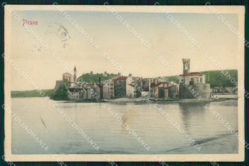 Slovenia Slovenija Pirano Piran Veduta dal Mare Stengel 35306 cartolina RT6966 – fronte