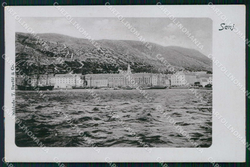 Croazia Croatia Segna Senj Veduta dal Mare cartolina RT6969 – fronte