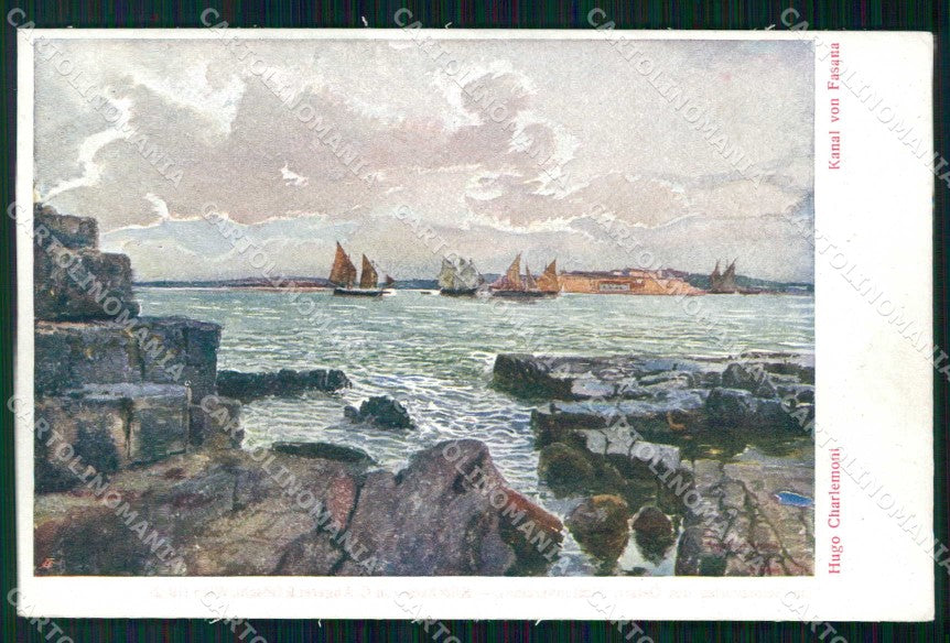 Croazia Croatia Pola Pula Canale di Fasana Barche cartolina RT6971 – fronte