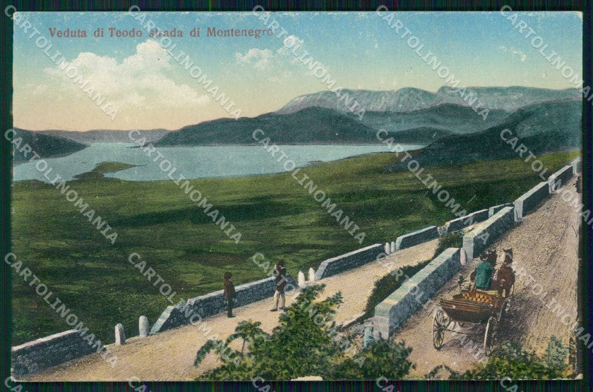 Montenegro Crna Gora Teodo Tivat Strada cartolina RT6982 – fronte