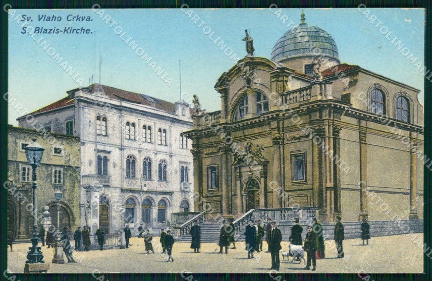 Croazia Croatia Ragusa Dubrovnik Chiesa Cattolica cartolina RT6985 – fronte