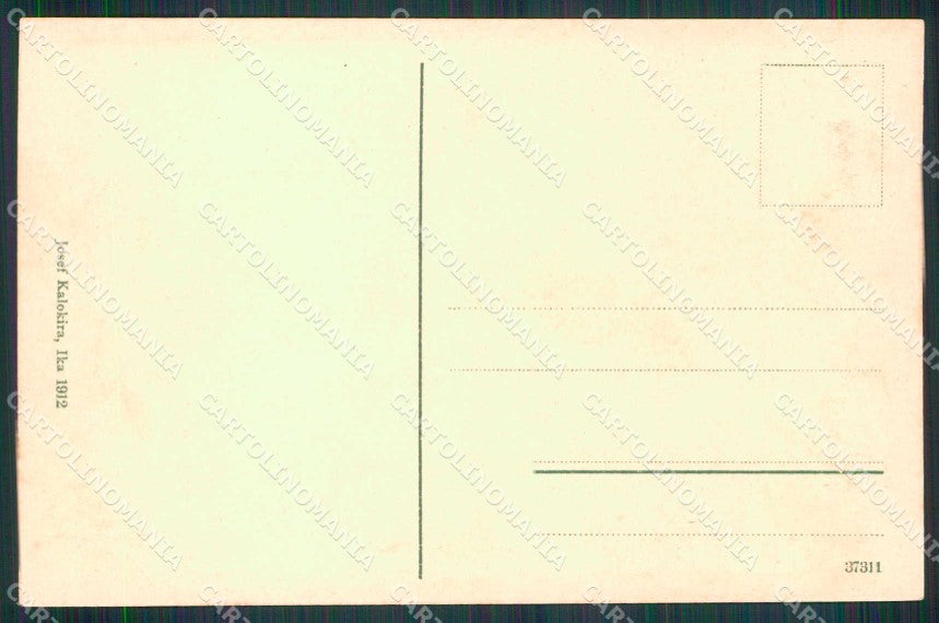 Croazia Croatia Luka Porto Piroscafo cartolina RT6987 – retro