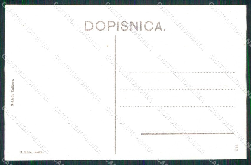 Croazia Croatia Porto Re Kraljevica Porto Piroscafo cartolina RT6989 – retro