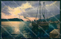 Croazia Croatia Ragusa Gravosa Gruz Tramonto Barche cartolina RT6995 – fronte