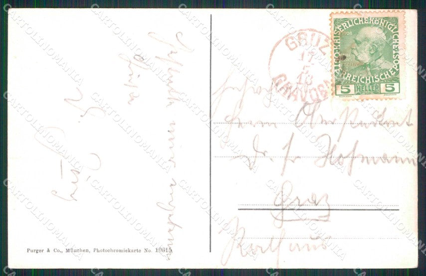 Croazia Croatia Ragusa Gravosa Gruz Tramonto Barche cartolina RT6995 – retro