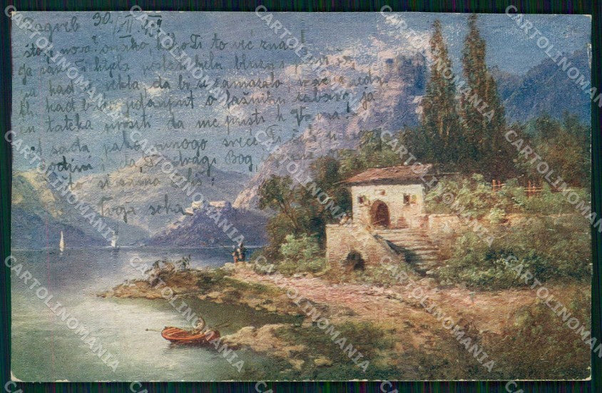 Croazia Croatia Zagabria Zagreb Montagne Barca cartolina RT6998 – fronte