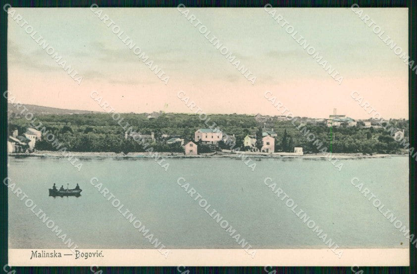Croazia Croatia Malinsca Malinska Bogovic Veduta dal Mare cartolina RT7026 – fronte