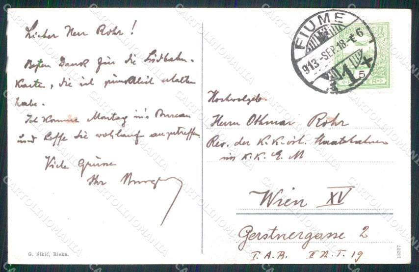 Croazia Croatia Sansego Susak Terrazza Vista Mare cartolina RT7031 – retro