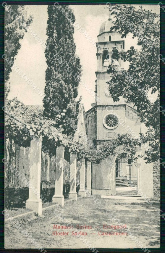 Montenegro Crna Gora Castelnuovo Herceg Novi Monastero Savina cartolina RT7049 – fronte