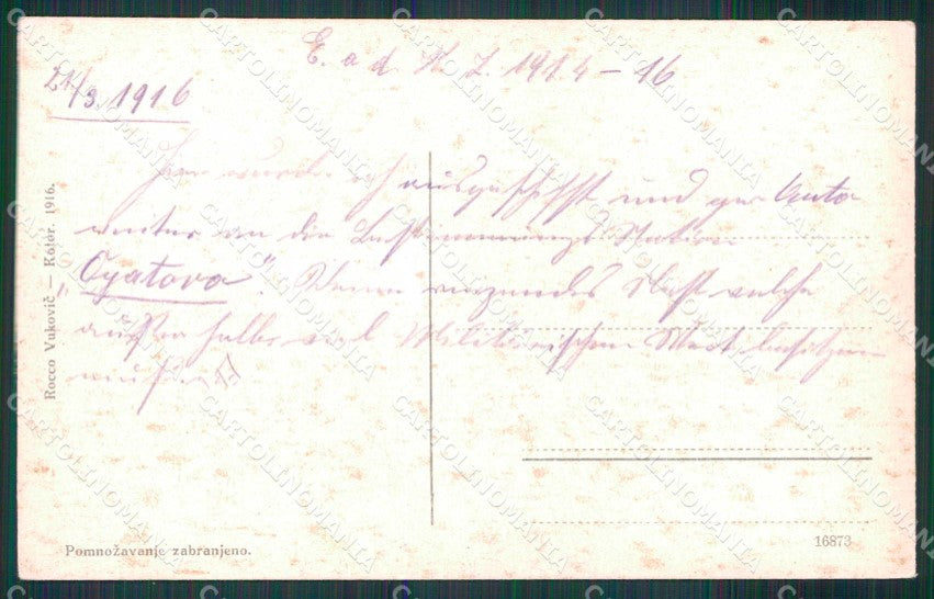 Montenegro Crna Gora Teodo Tivat Barche cartolina RT7061 – retro