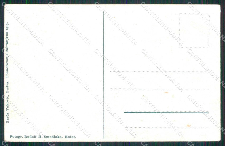 Montenegro Crna Gora Budua Budva Barca a Vela cartolina RT7077 – retro