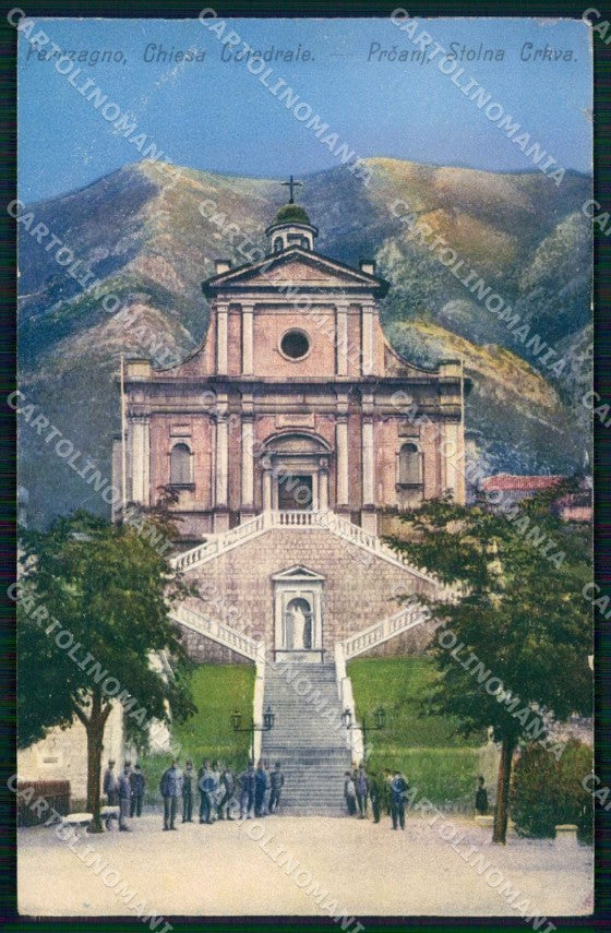 Montenegro Crna Gora Perzagno Prcanj Chiesa Cattedrale cartolina RT7080 – fronte