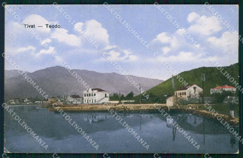 Montenegro Crna Gora Teodo Tivat Molo cartolina RT7086 – fronte
