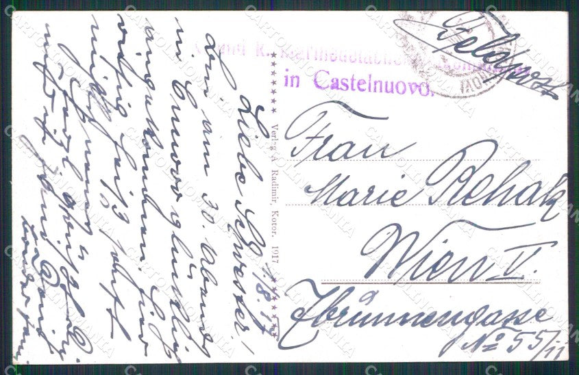 Montenegro Crna Gora Teodo Tivat Molo cartolina RT7086 – retro
