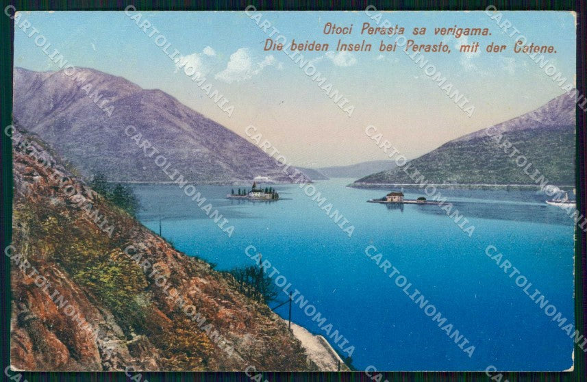 Croazia Croatia Dalmazia Dalmacija Perasto Perast Veduta Mare cartolina RT7098 – fronte
