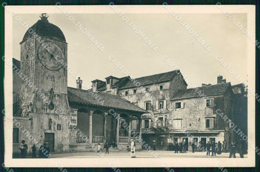 Croazia Croatia Traù Trogir Loggia Torre dell'Orologio Foto cartolina RT7115 – fronte