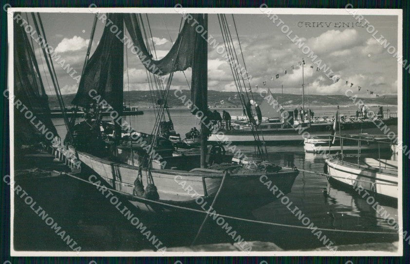 Croazia Croatia Cirquenizza Crikvenica Barche Foto cartolina RT7120 – fronte