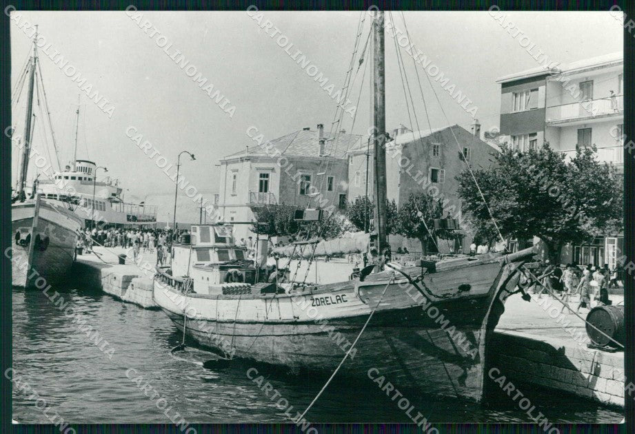 Croazia Croatia Pago Pag Porto Barche FG Foto cartolina RT7124 – fronte