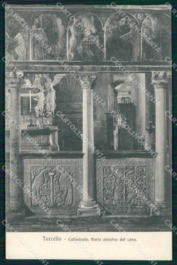 Venezia Torcello Cattedrale Parte Sinistra del Coro cartolina RT7172 – fronte