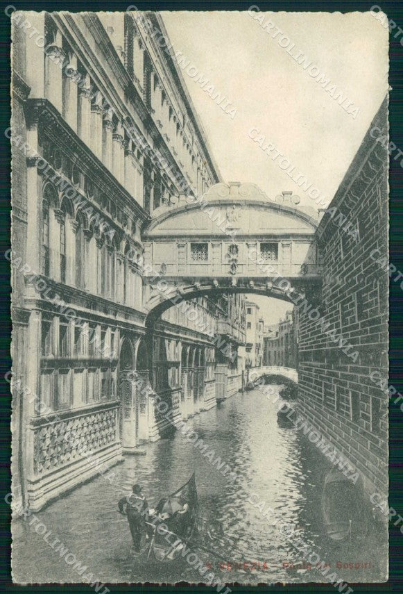 Venezia Città Ponte dei Sospiri Gondole cartolina RT7181 – fronte