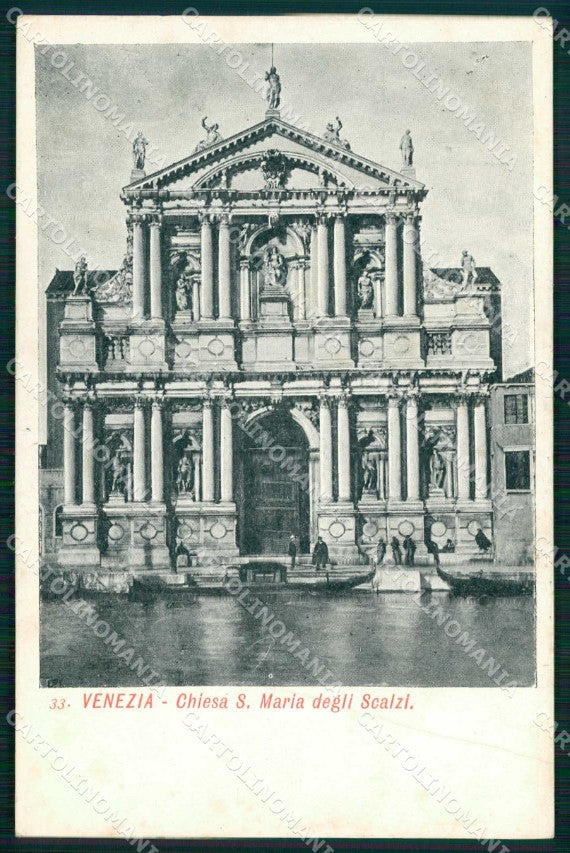Venezia Città Chiesa Santa Maria degli Scalzi cartolina RT7183 – fronte