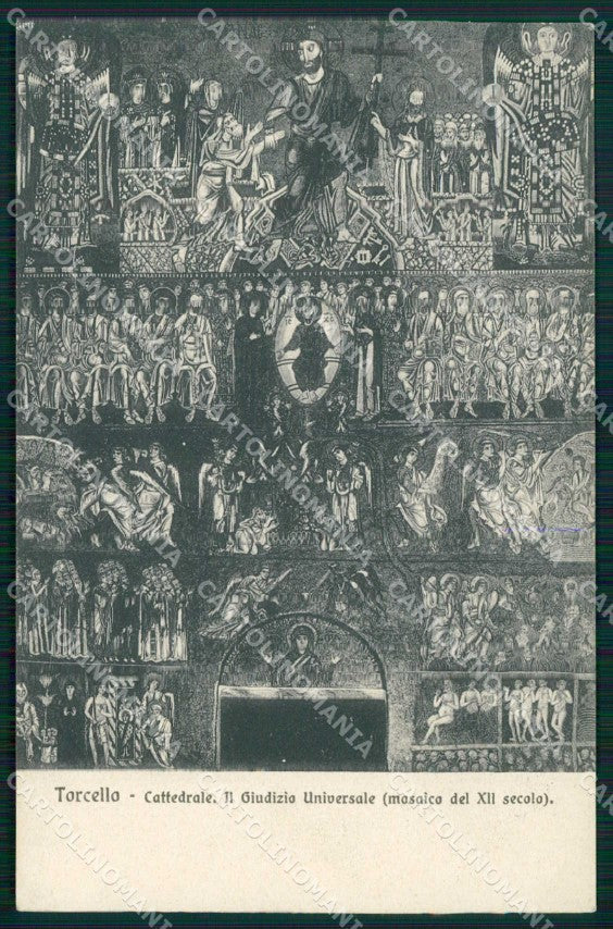 Venezia Torcello Cattedrale Mosaico Giudizio Universale cartolina RT7184 – fronte