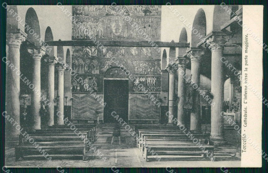 Venezia Torcello Cattedrale Interno Verso Porta Maggiore cartolina RT7186 – fronte