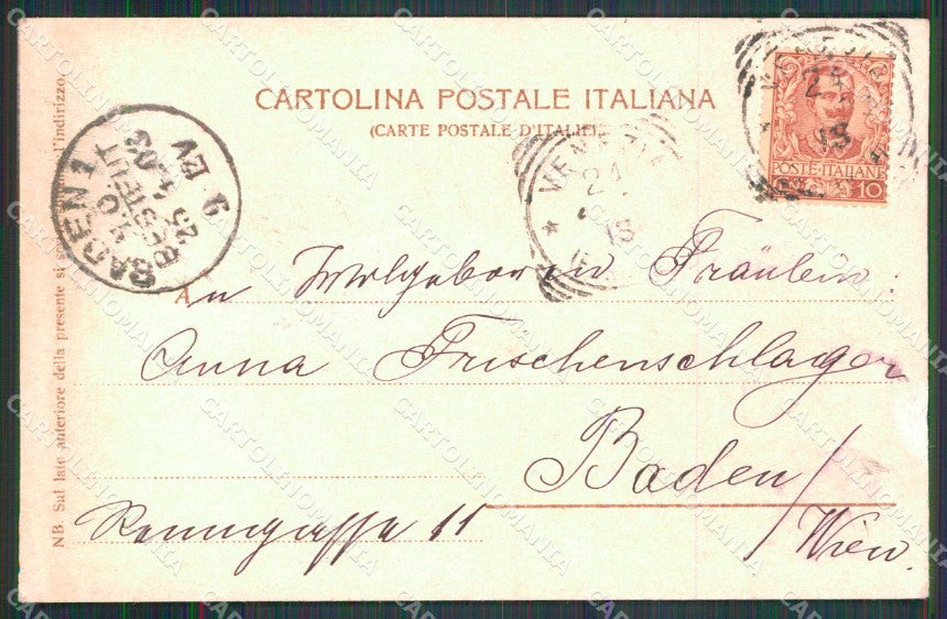 Venezia Città Rio Agostini Chiaro di Luna cartolina RT7195 – retro
