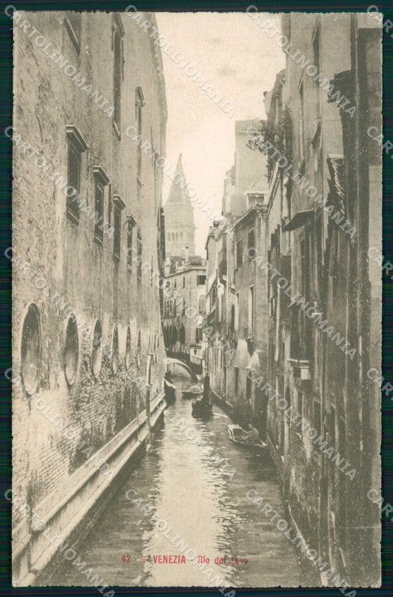 Venezia Città Rio del Lovo Barche cartolina RT7222 – fronte