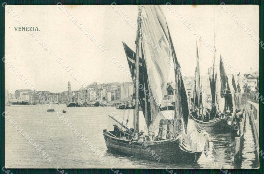 Venezia Città Barche cartolina RT7238 – fronte