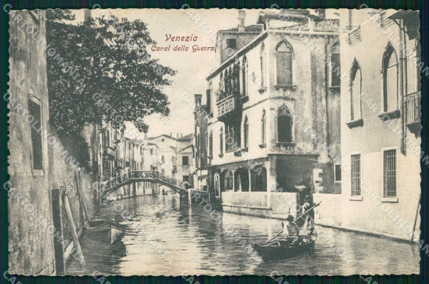 Venezia Città Canal della Guerra Gondola cartolina RT7249 – fronte