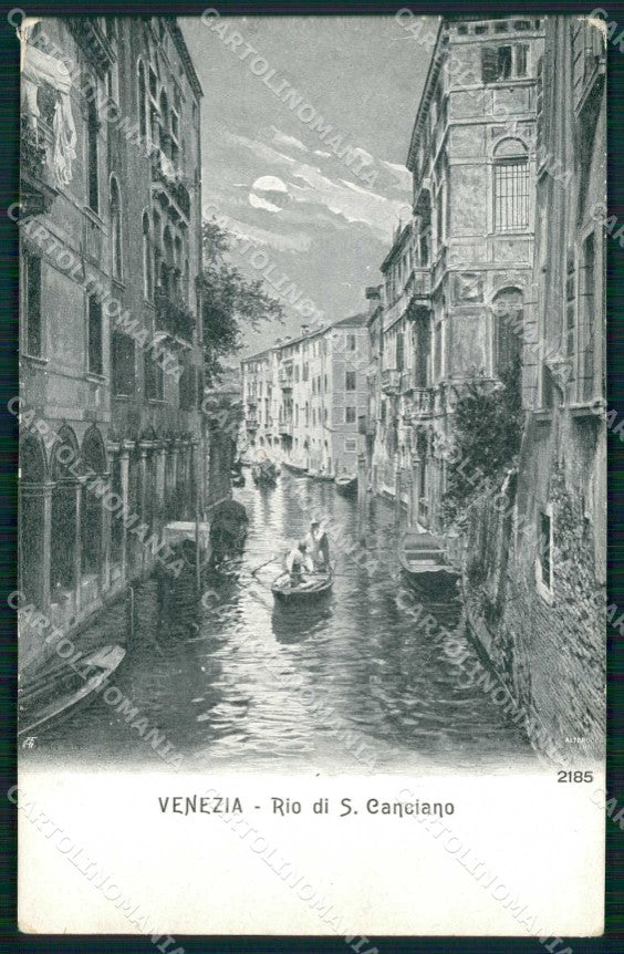 Venezia Città Rio San Canciano Chiaro di Luna Alterocca 2185 cartolina RT7251 – fronte