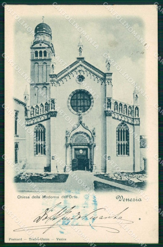 Venezia Città Chiesa della Madonna dell'Orto cartolina RT7258 – fronte