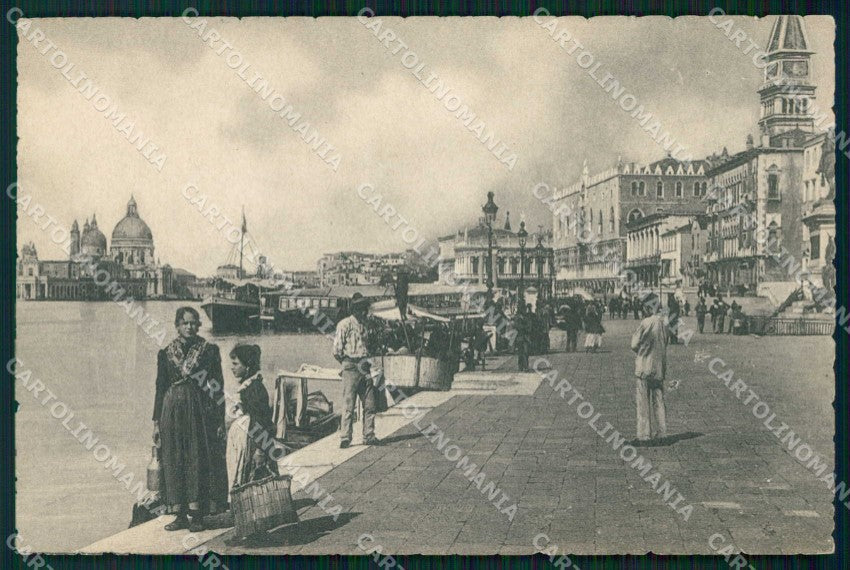 Venezia Città Riva degli Schiavoni Barche cartolina RT7274 – fronte