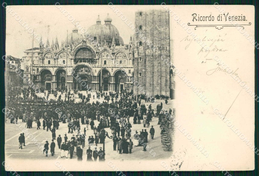 Venezia Città Ricordo di Piazza San Marco cartolina RT7280 – fronte