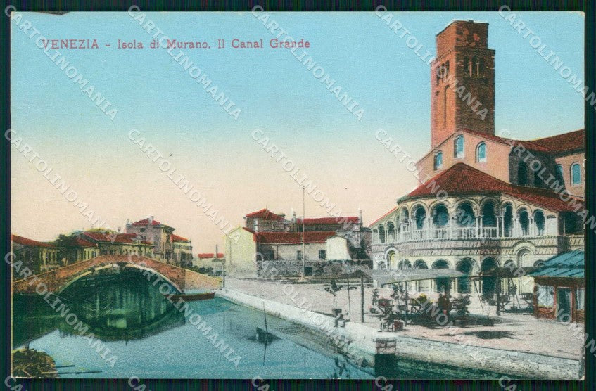 Venezia Città Isola di Murano Canal Grande cartolina RT7303 – fronte