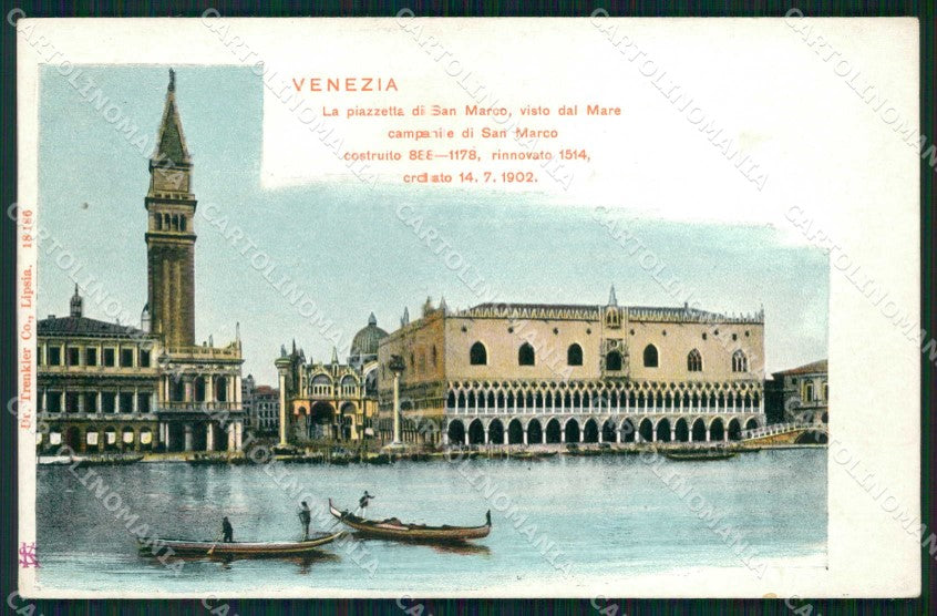Venezia Città Piazza San Marco Vista dal Mare Trenkler 18186 cartolina RT7308 – fronte