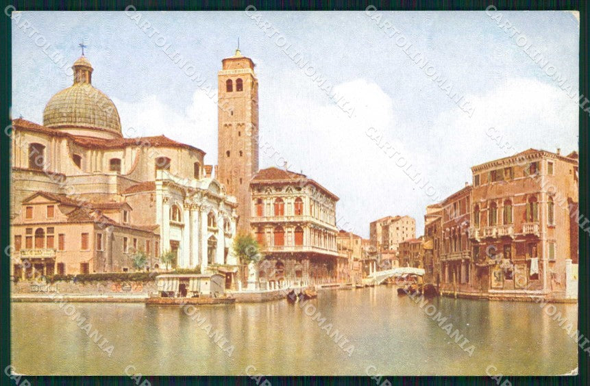 Venezia Città Canal Regio Barche cartolina RT7320 – fronte