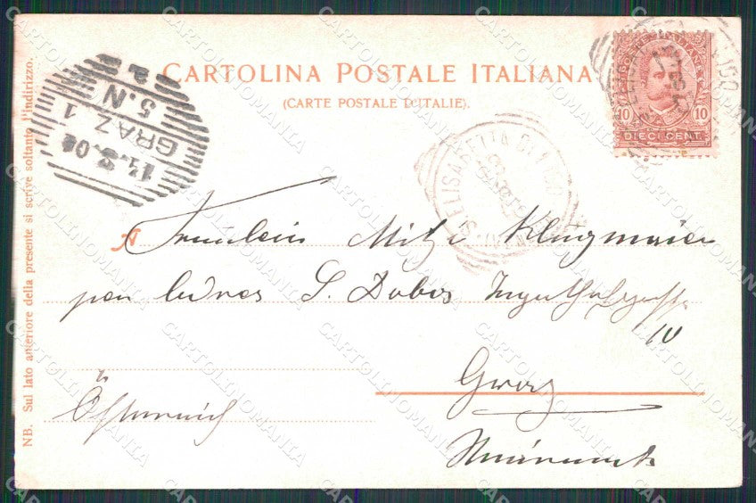Venezia Città Canal Grande Dall'Accademia Trenkler 12079 cartolina RT7321 – retro