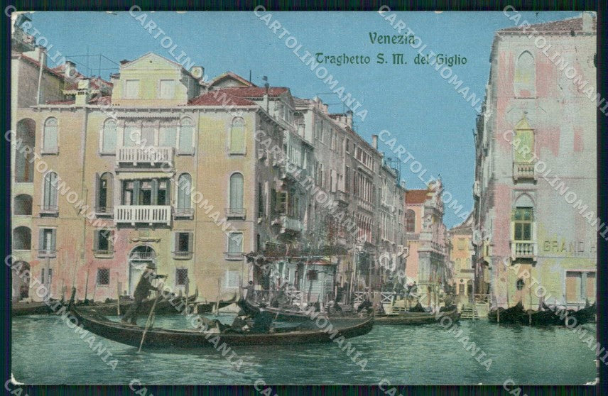 Venezia Città Traghetto Santa Maria del Giglio Gondole cartolina RT7322 – fronte